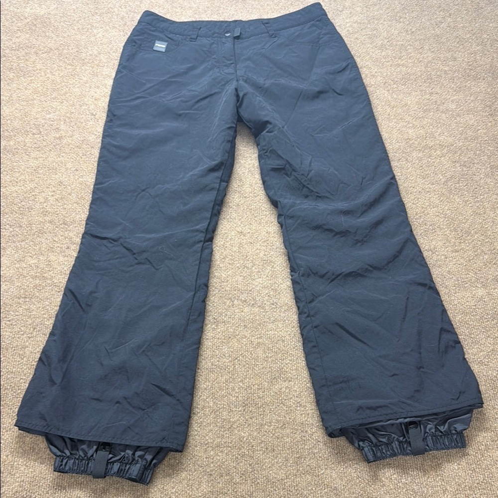 Fera Pants Womens 12R 32x28 Black Insulated Snow Ski Zip Pockets Boot Zippers